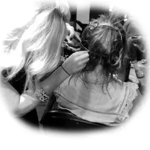 hair being cut at Lyndsay L. Salon